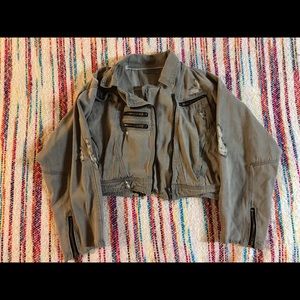 Vintage Grey Denim Jacket
